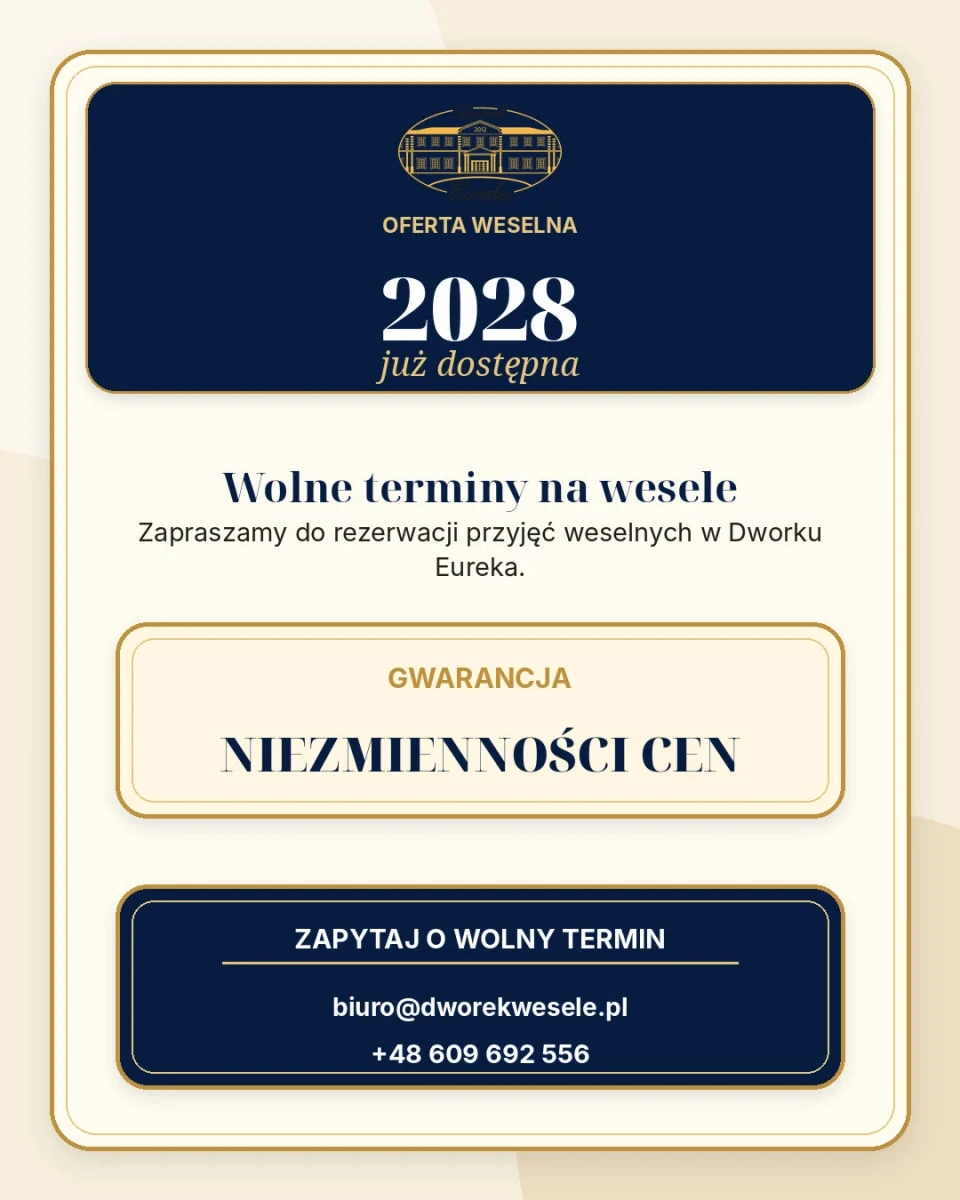 Oferta weselna 2028 już dostępna
